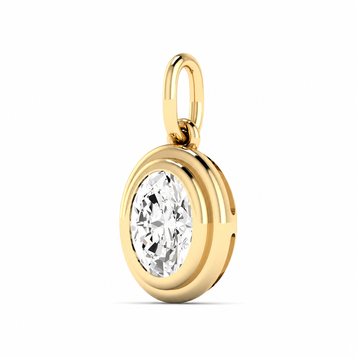 Oval Halo Pendant