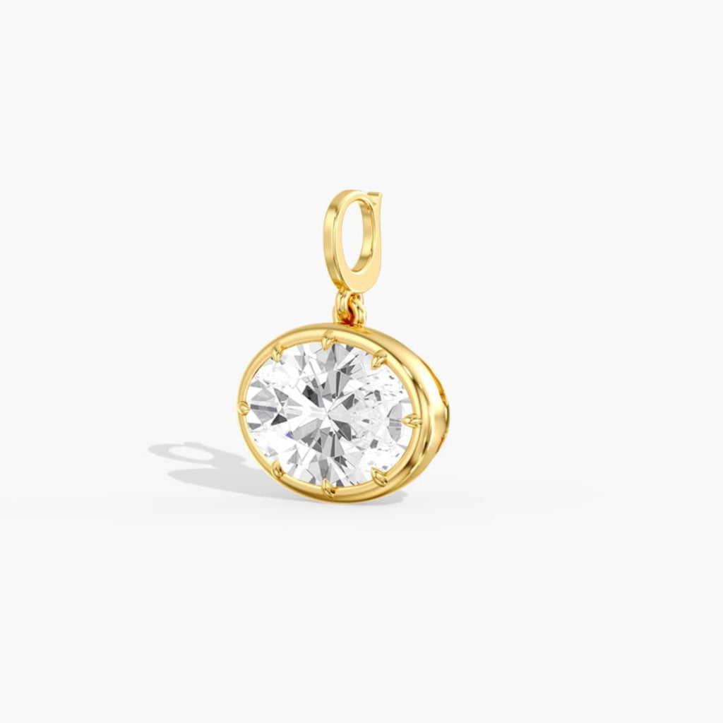 Aura Oval Lab Diamond Pendant