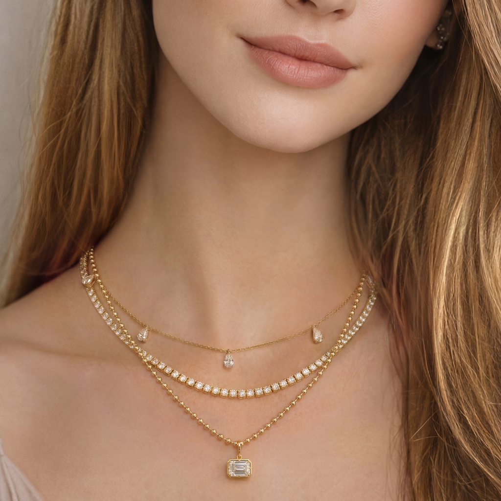 Dewdrop Pear Necklace