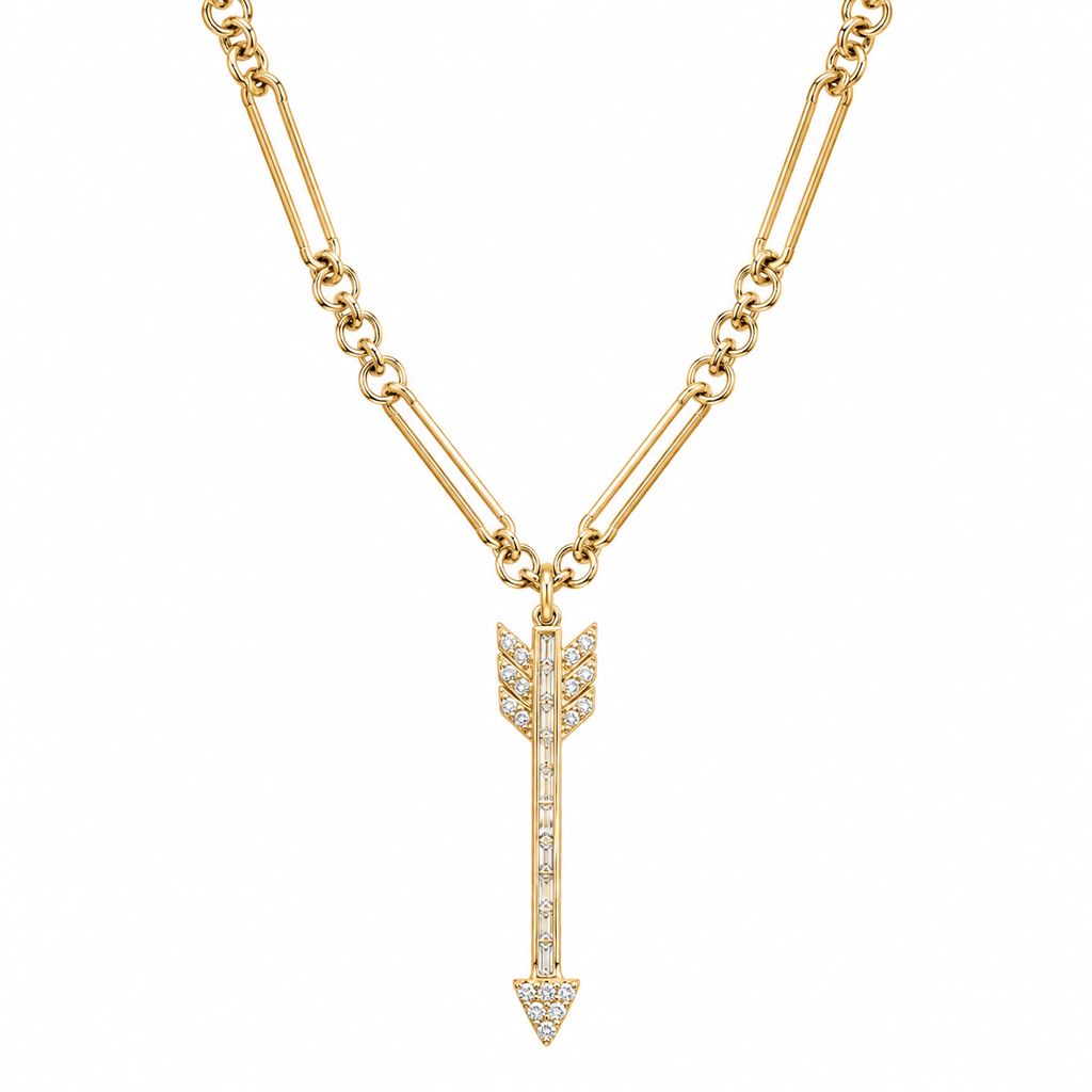 Baguette Arrow Pendant
