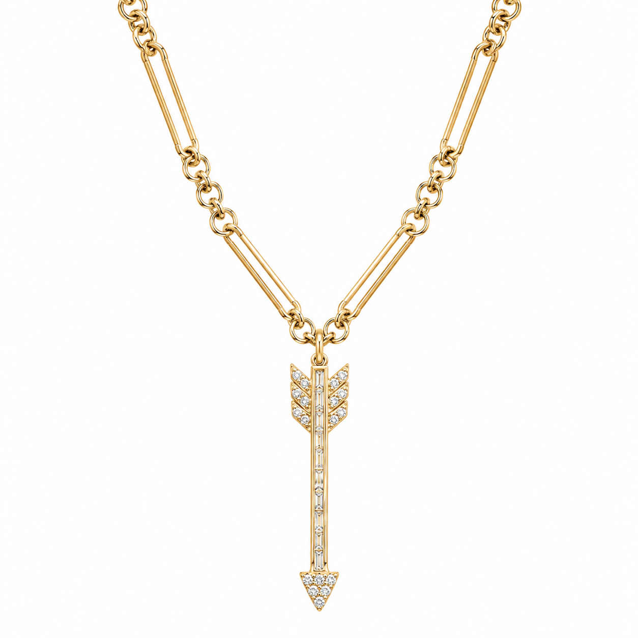 Baguette Arrow Pendant