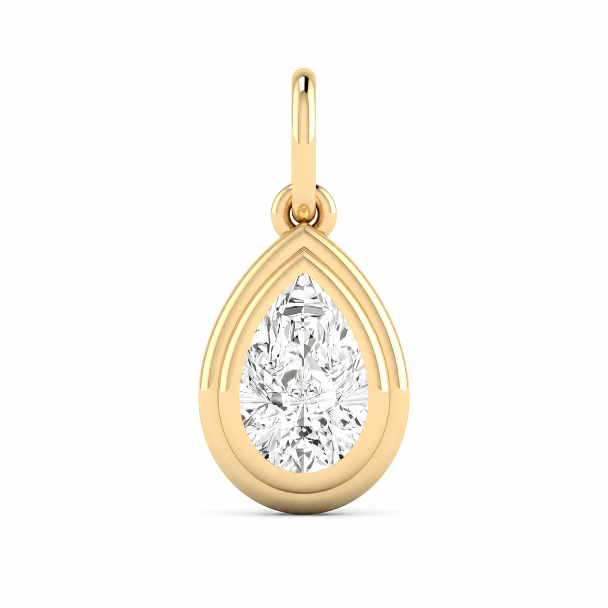 Pear Halo Pendant
