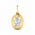 Oval Halo Pendant