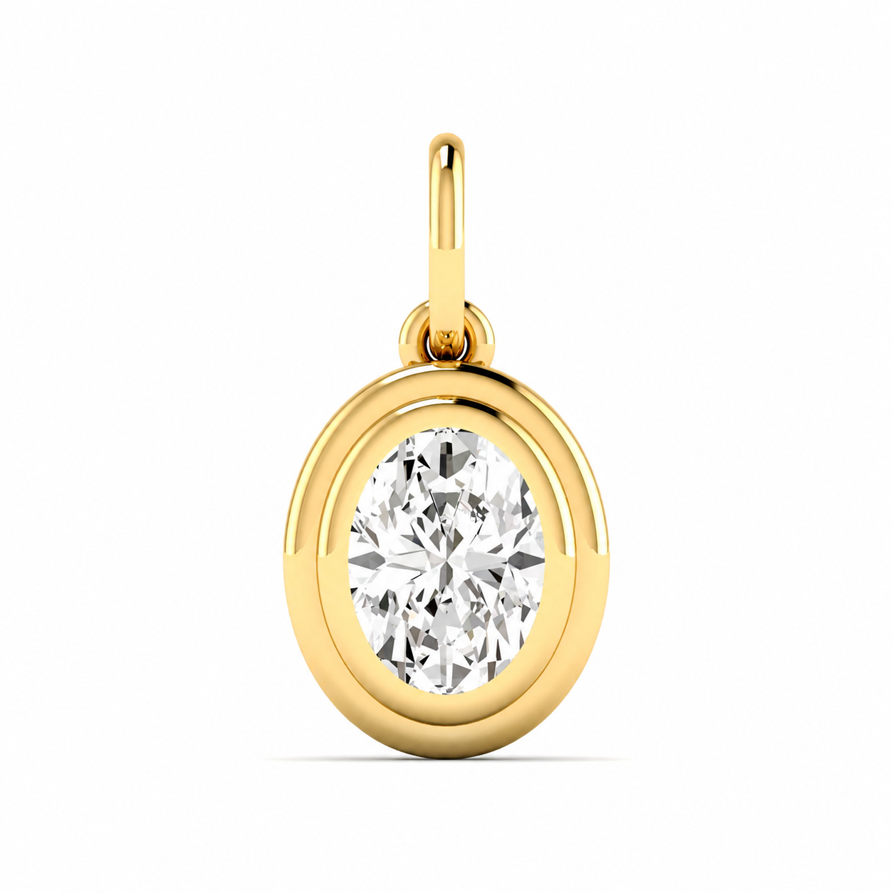 Oval Halo Pendant