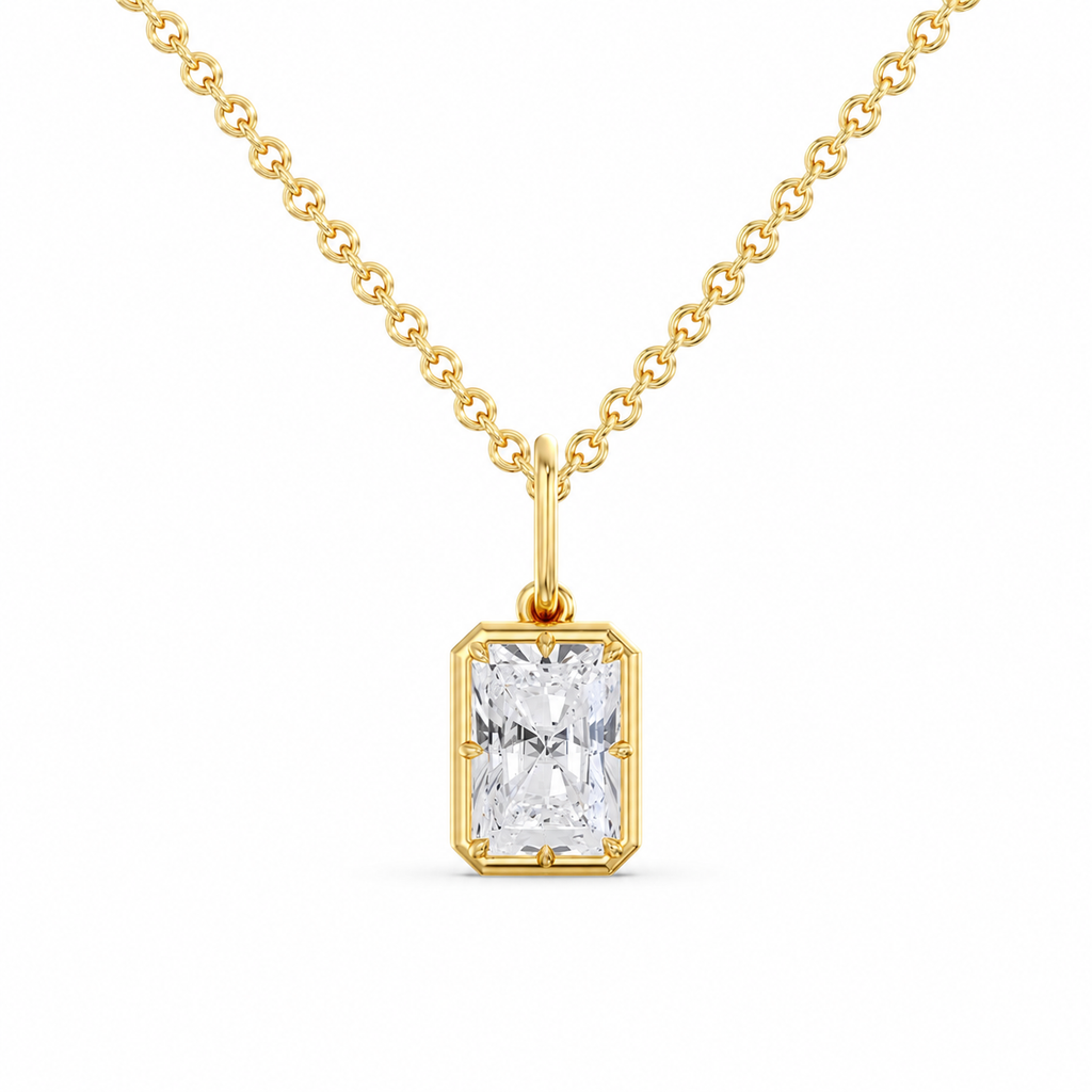 Georgian North/South Radiant Pendant