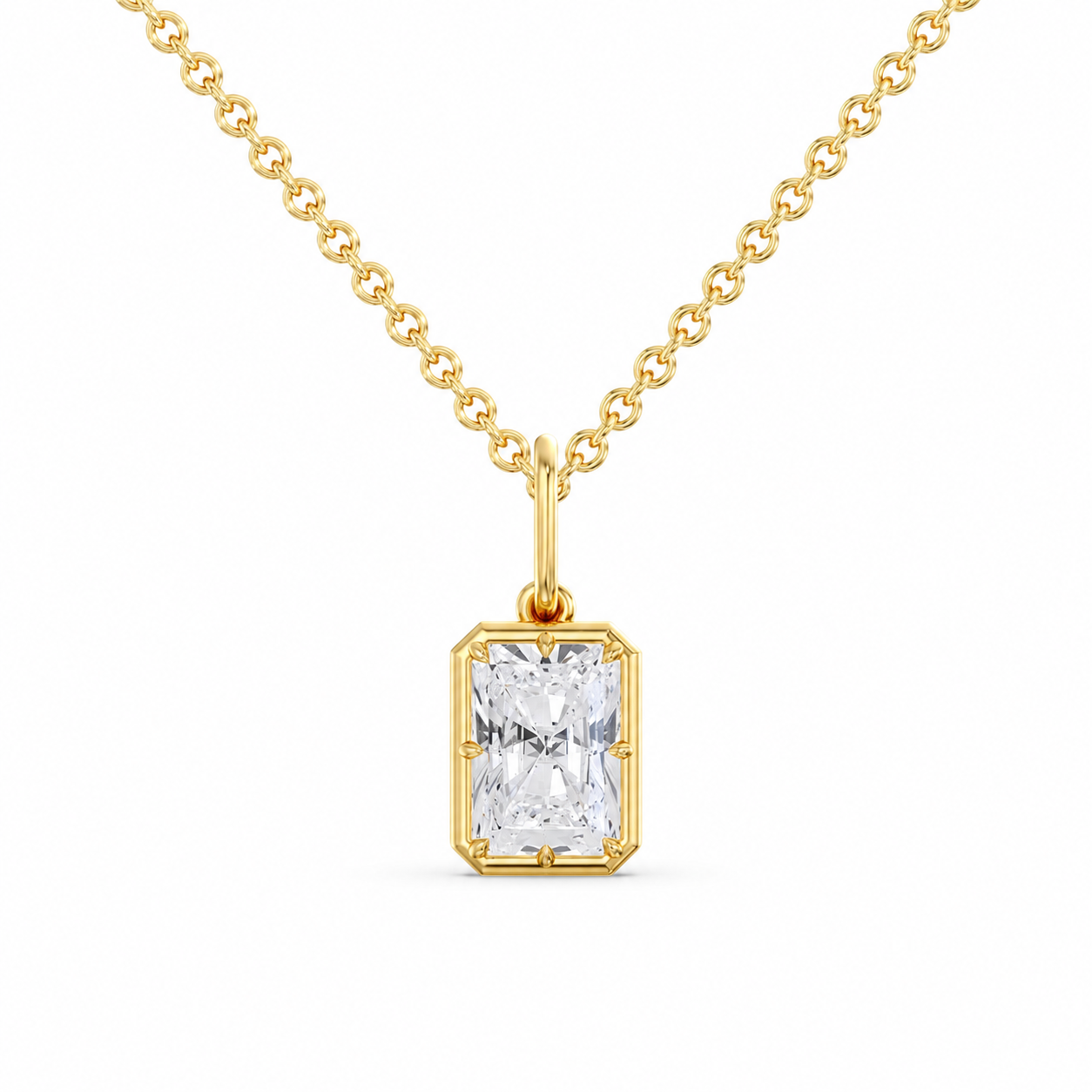 Georgian North/South Radiant Pendant