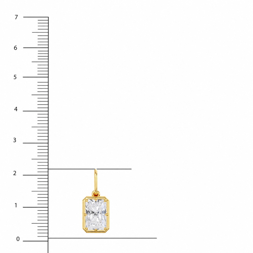 Georgian North/South Radiant Pendant