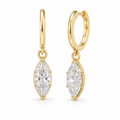 Georgian Marquise Drop Earrings (2 carats)