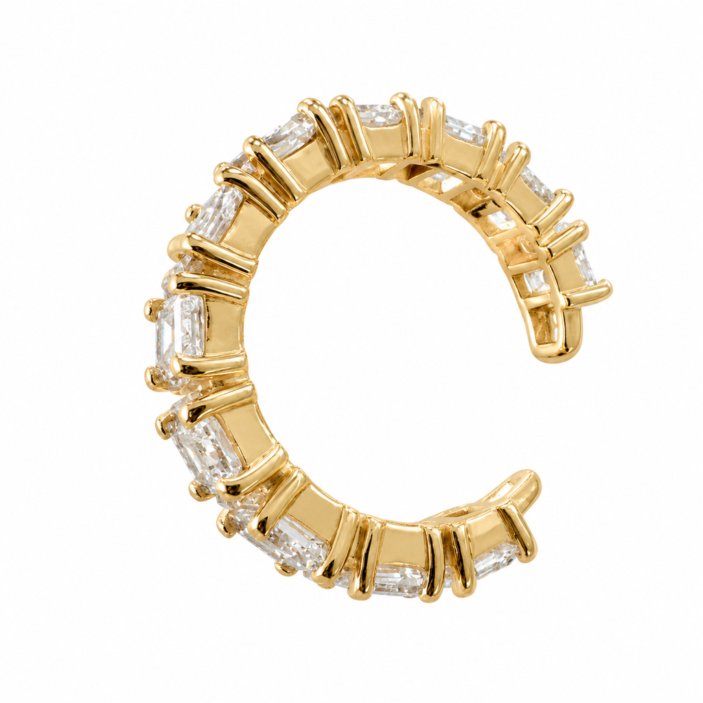 Emerald Cut Ear Cuff