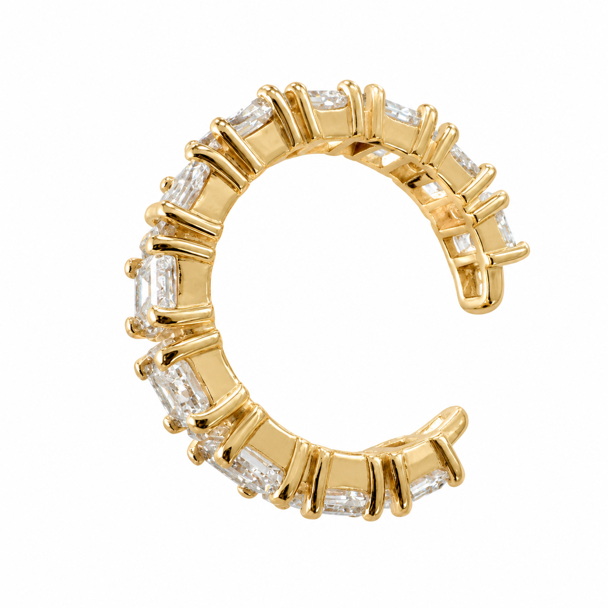 Emerald Cut Ear Cuff