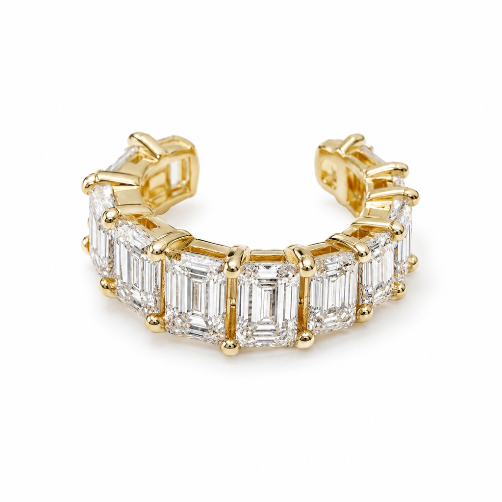 Emerald Cut Ear Cuff