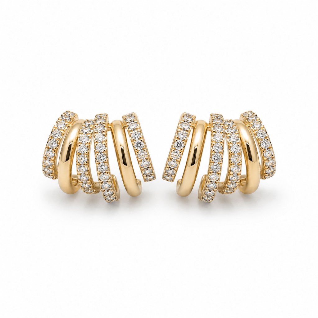 Six Stack Lab Diamond Earrings