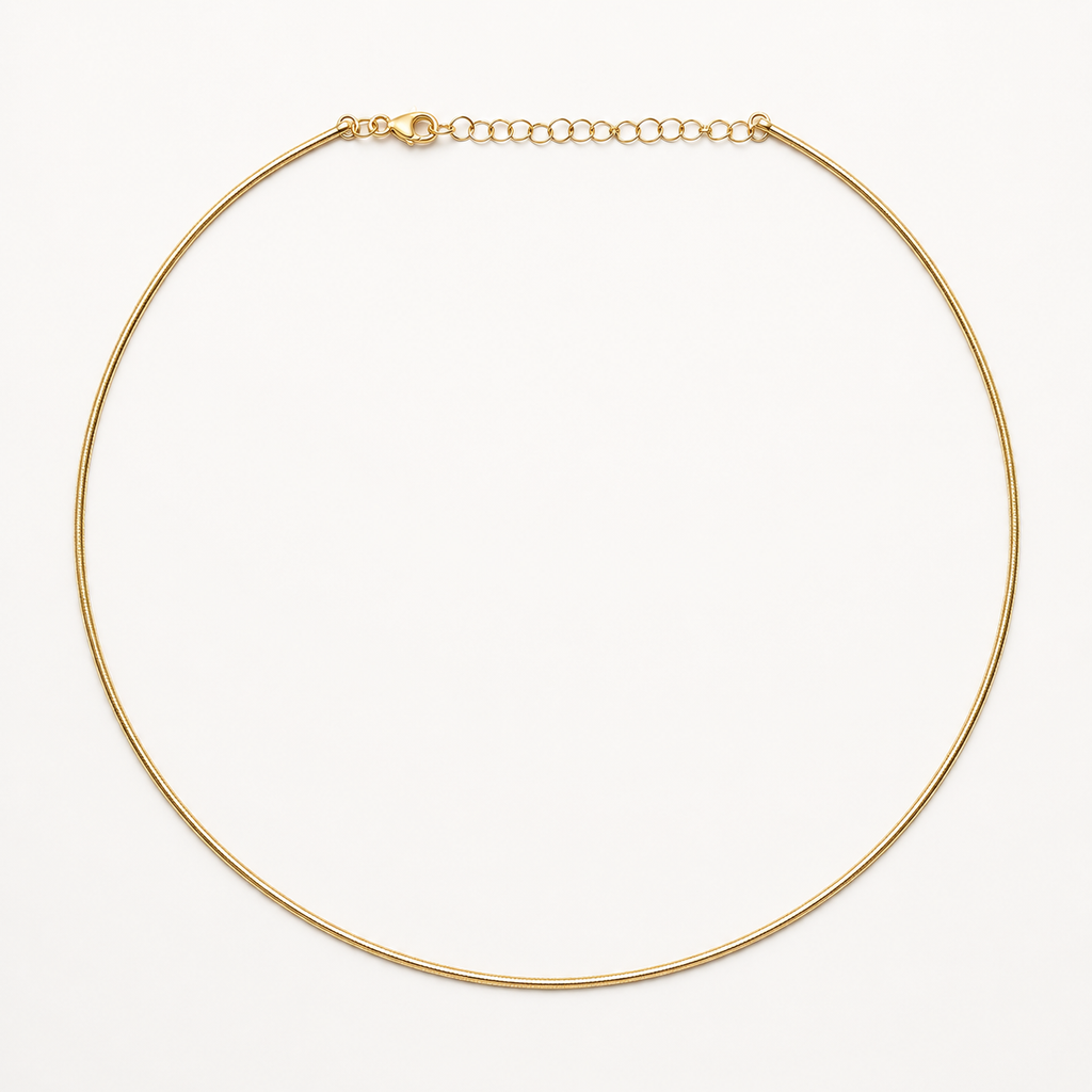 Flexible Omega Chain (1.5 mm, 14K)