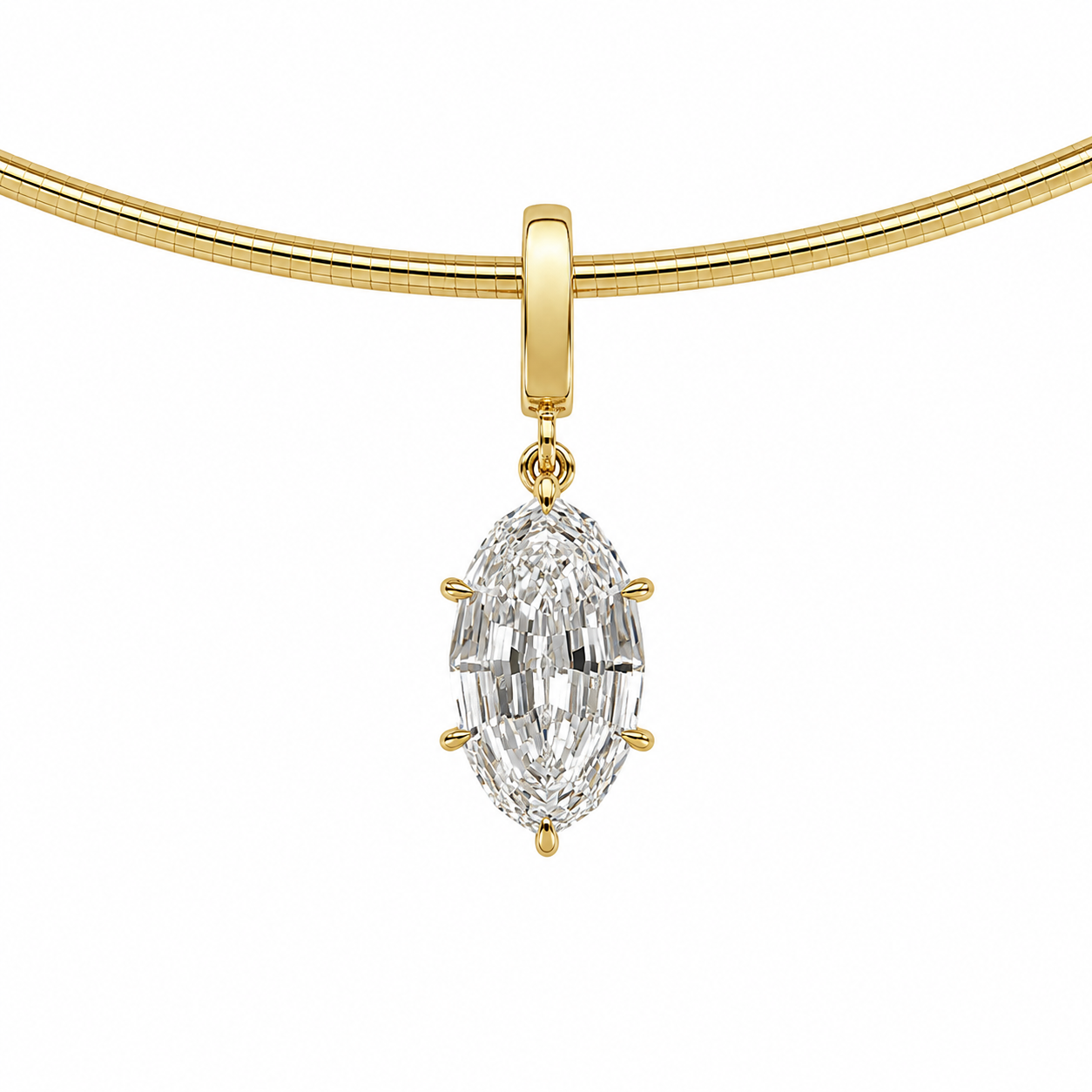 Marquise Stepcut Pendant (2 ctw)