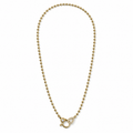 Diamond Clip Ball Chain Necklace