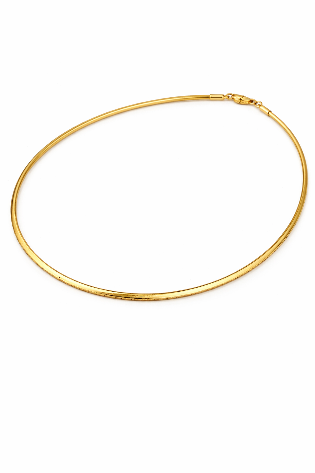 Two-Tone Reversible Flexible Omega Necklace