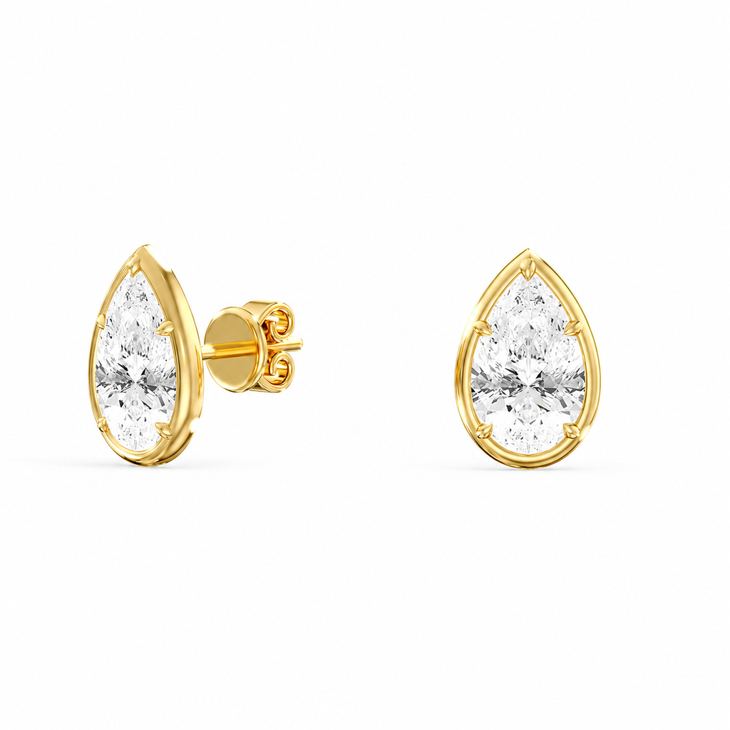 Georgian Pear Statement Studs