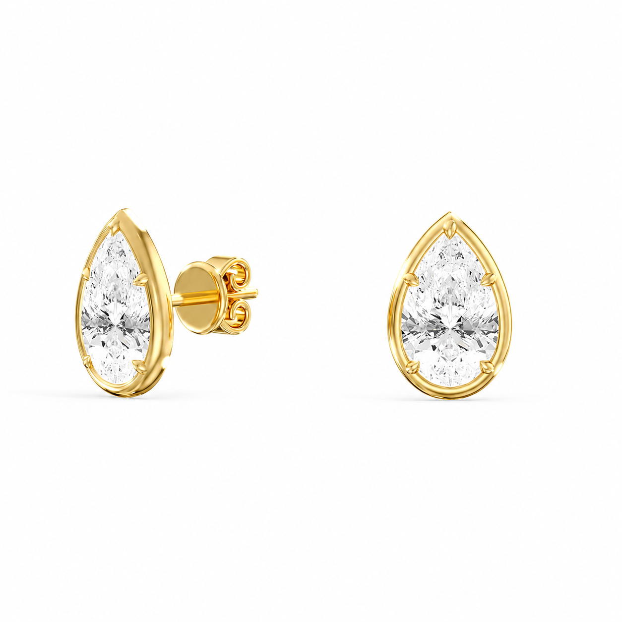 Georgian Pear Statement Studs