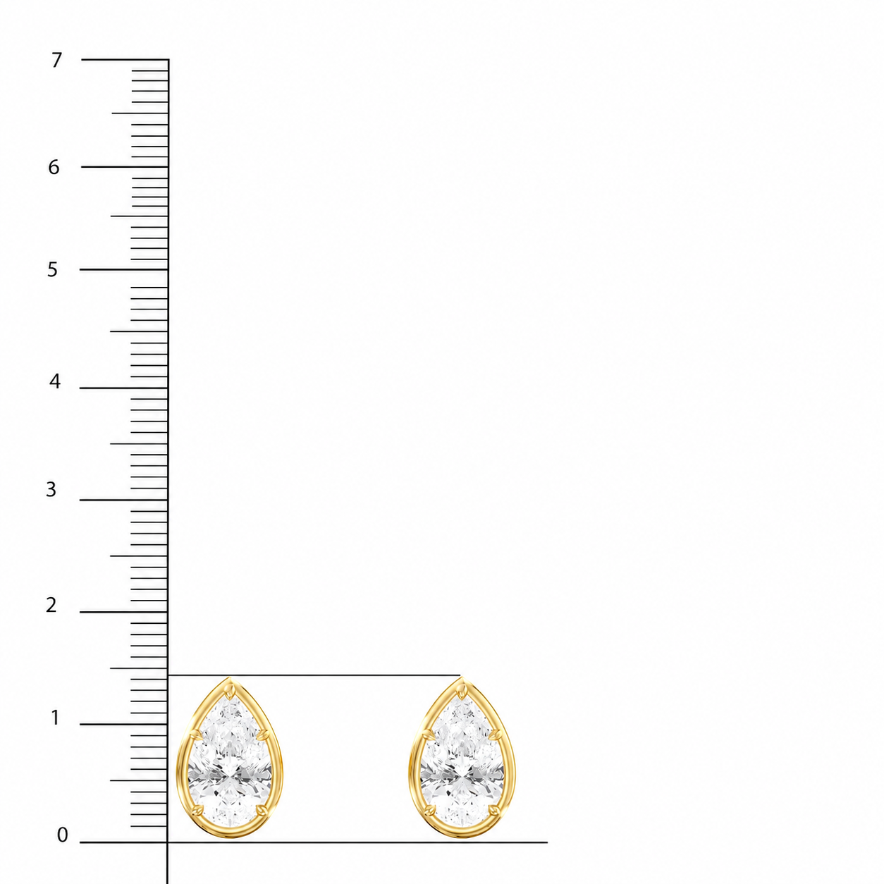 Georgian Pear Statement Studs