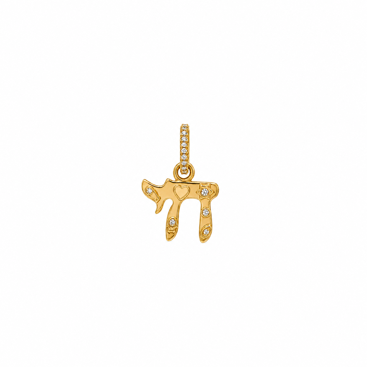 Chai Life Charm with Diamond Clip Bail