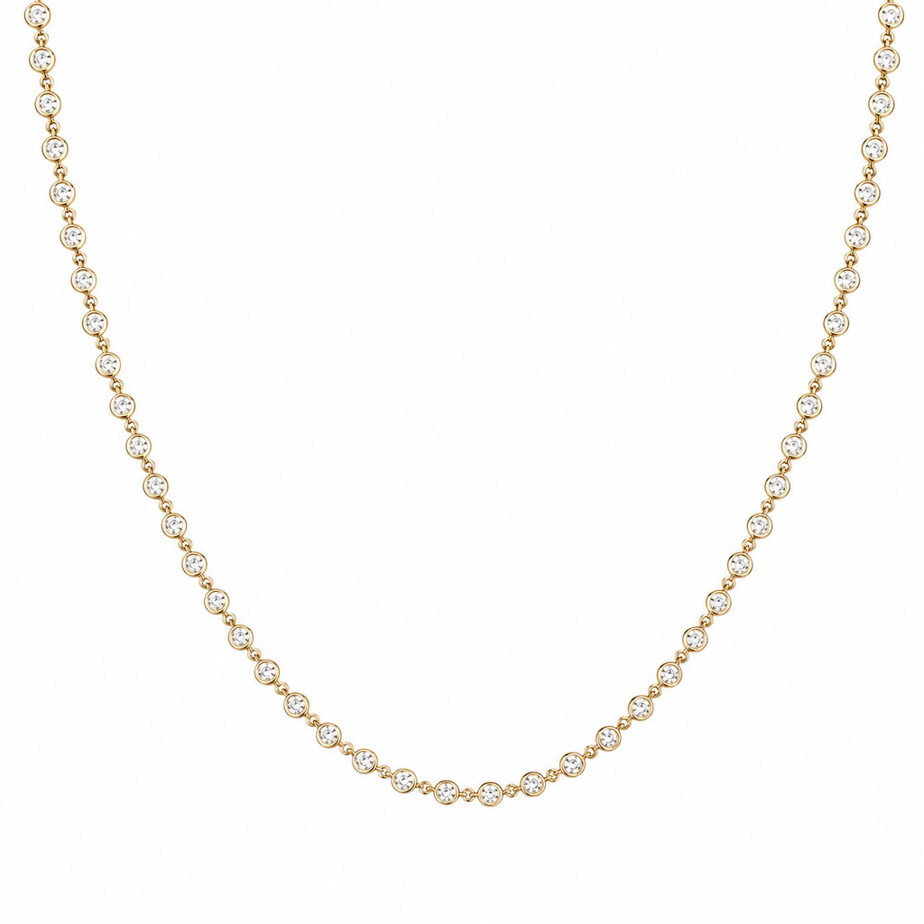 Micro Bezel Necklace