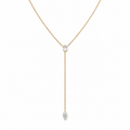 Pear & Marquise Lab Diamond Lariat Necklace