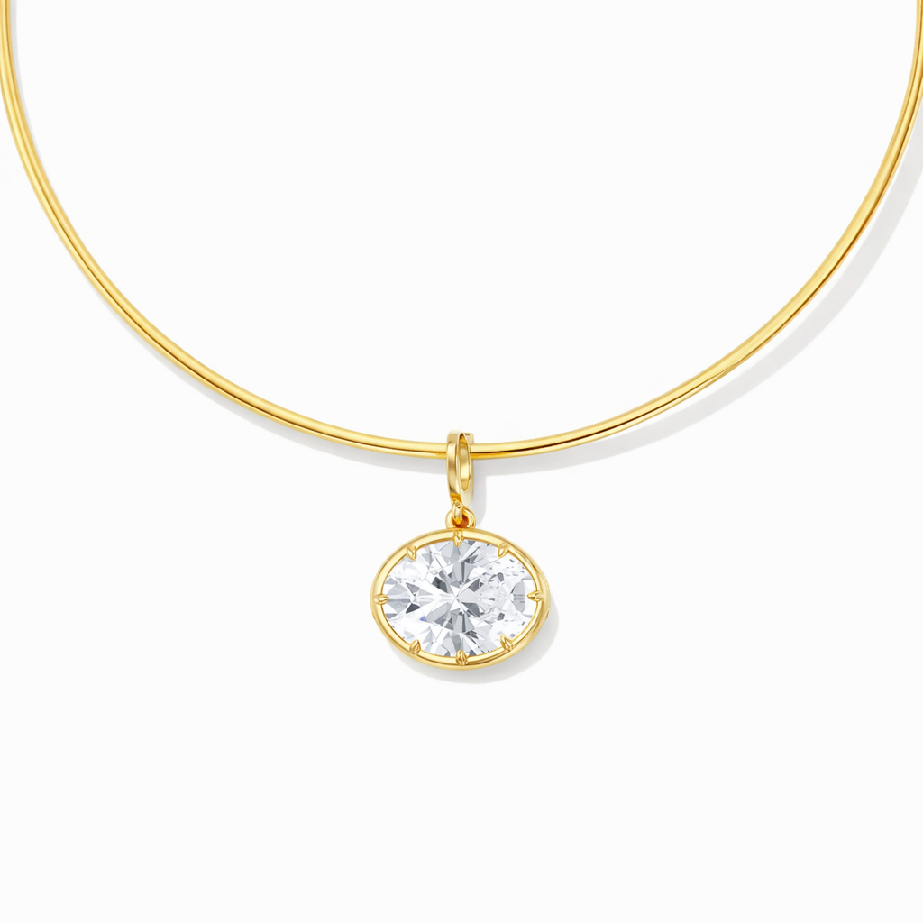 Aura Oval Lab Diamond Pendant