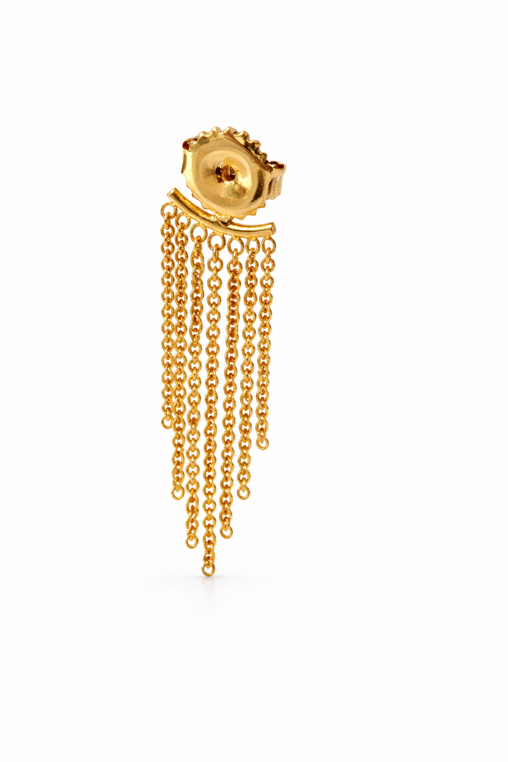 Élan Fringe Earring Jackets – 18K Yellow Gold