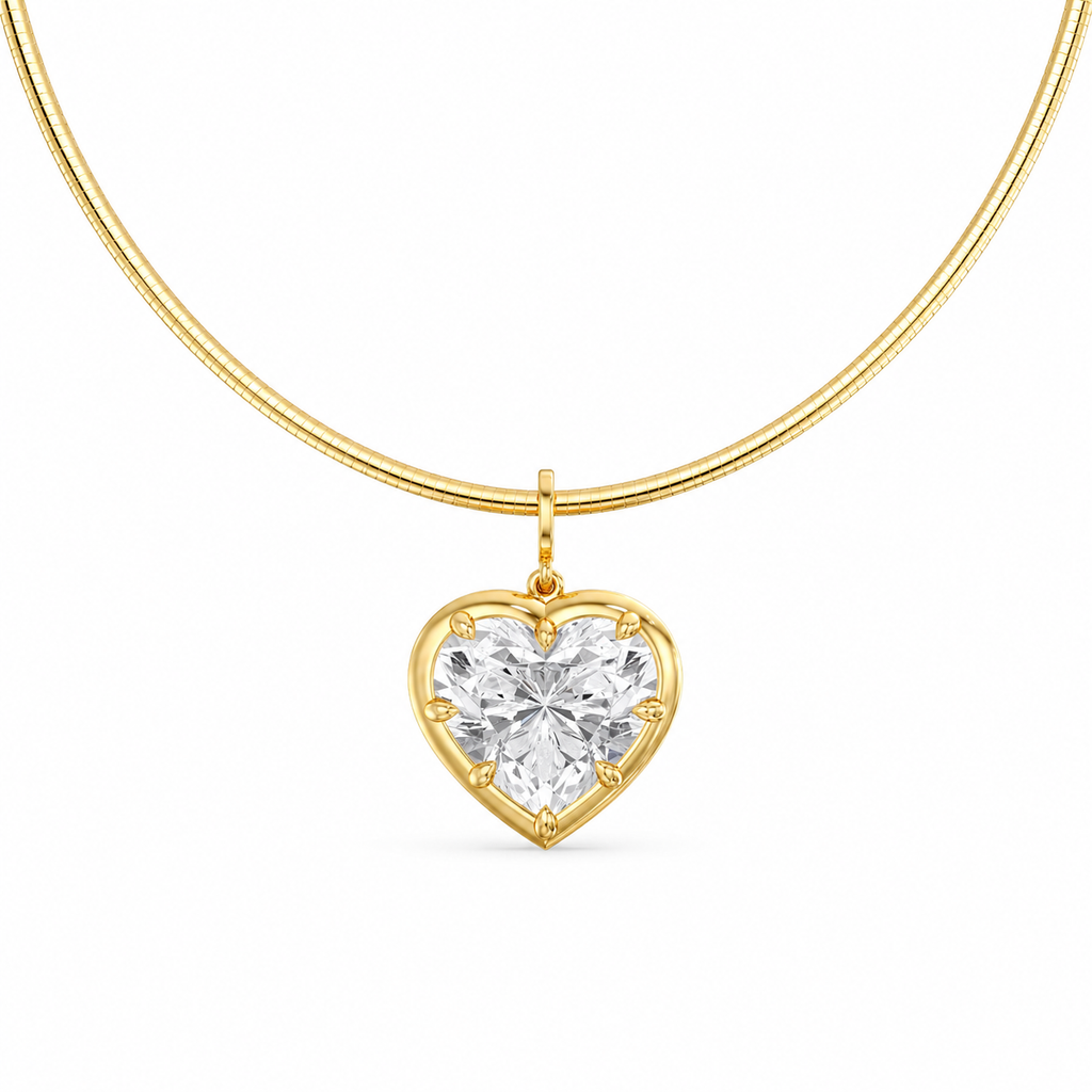 Aura Heart Lab Diamond Pendant