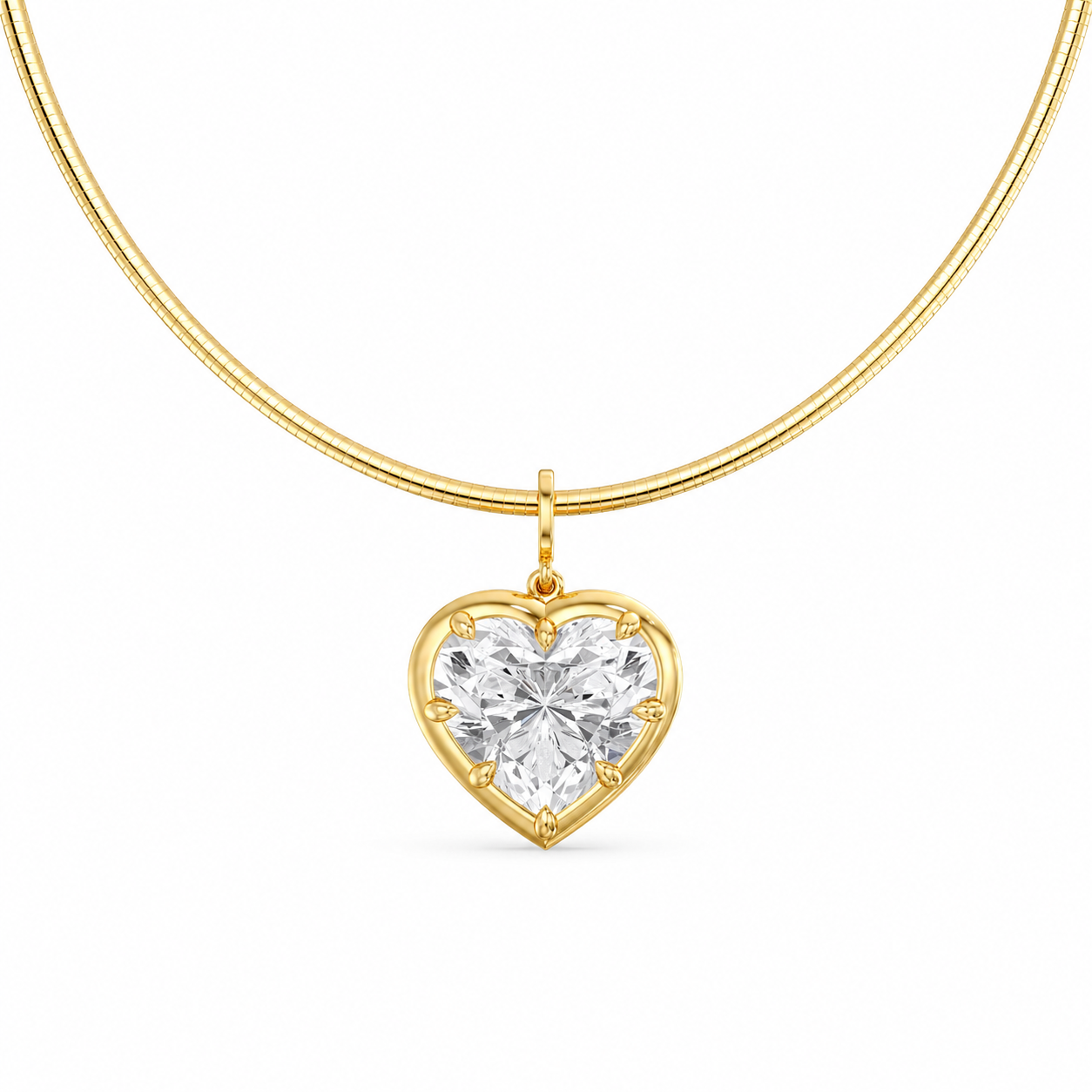 Aura Heart Lab Diamond Pendant