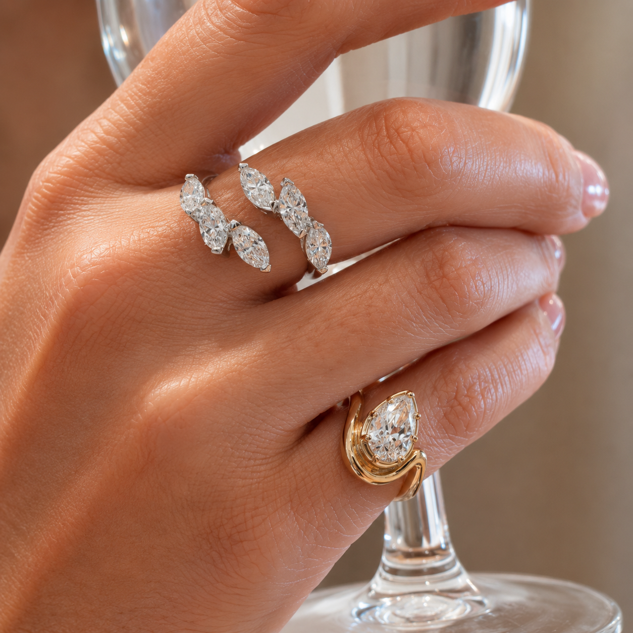 Marquise Wrap Ring