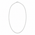 Floating Lab Diamond Oval Necklace