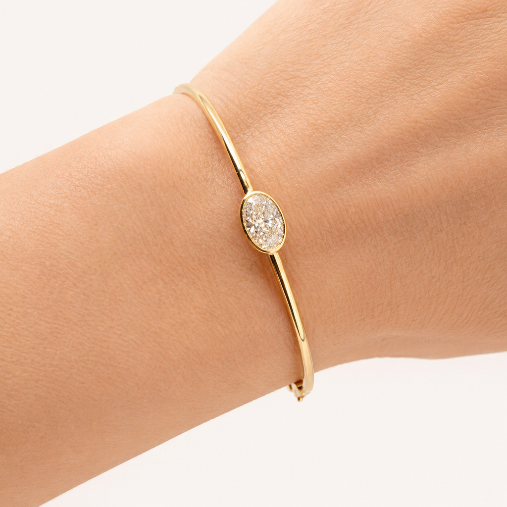 The Essential Oval Bezel Bangle