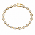 East-West Georgian Oval Bracelet