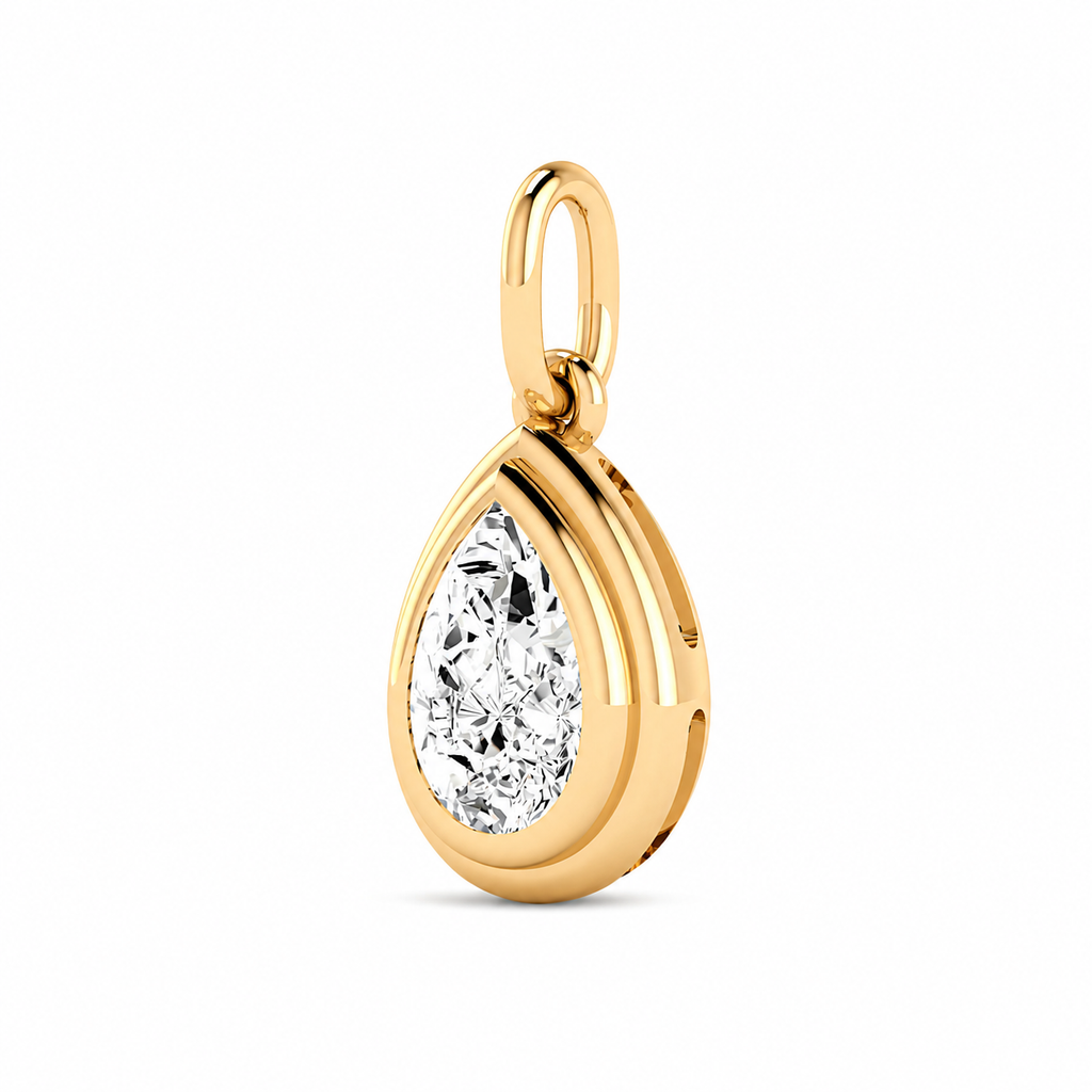 Pear Halo Pendant