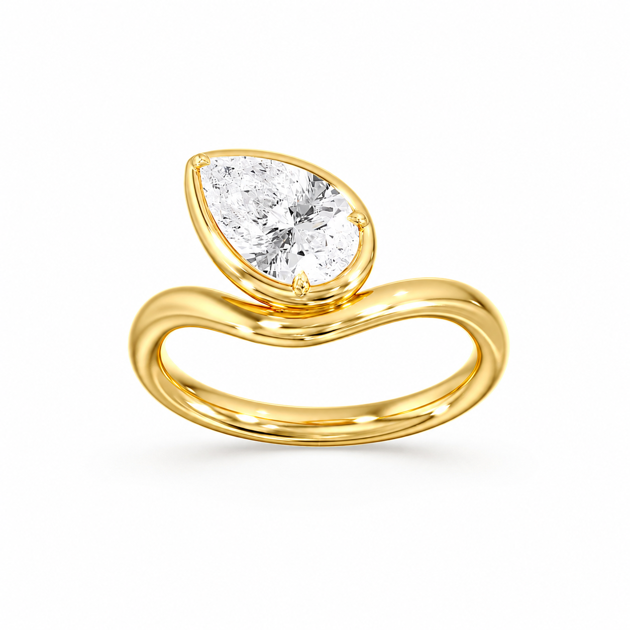 The Pear Sweep Pinky Ring