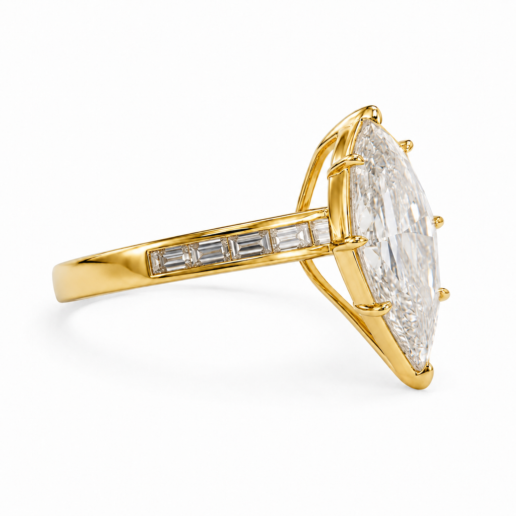 Pear StepCut Ring