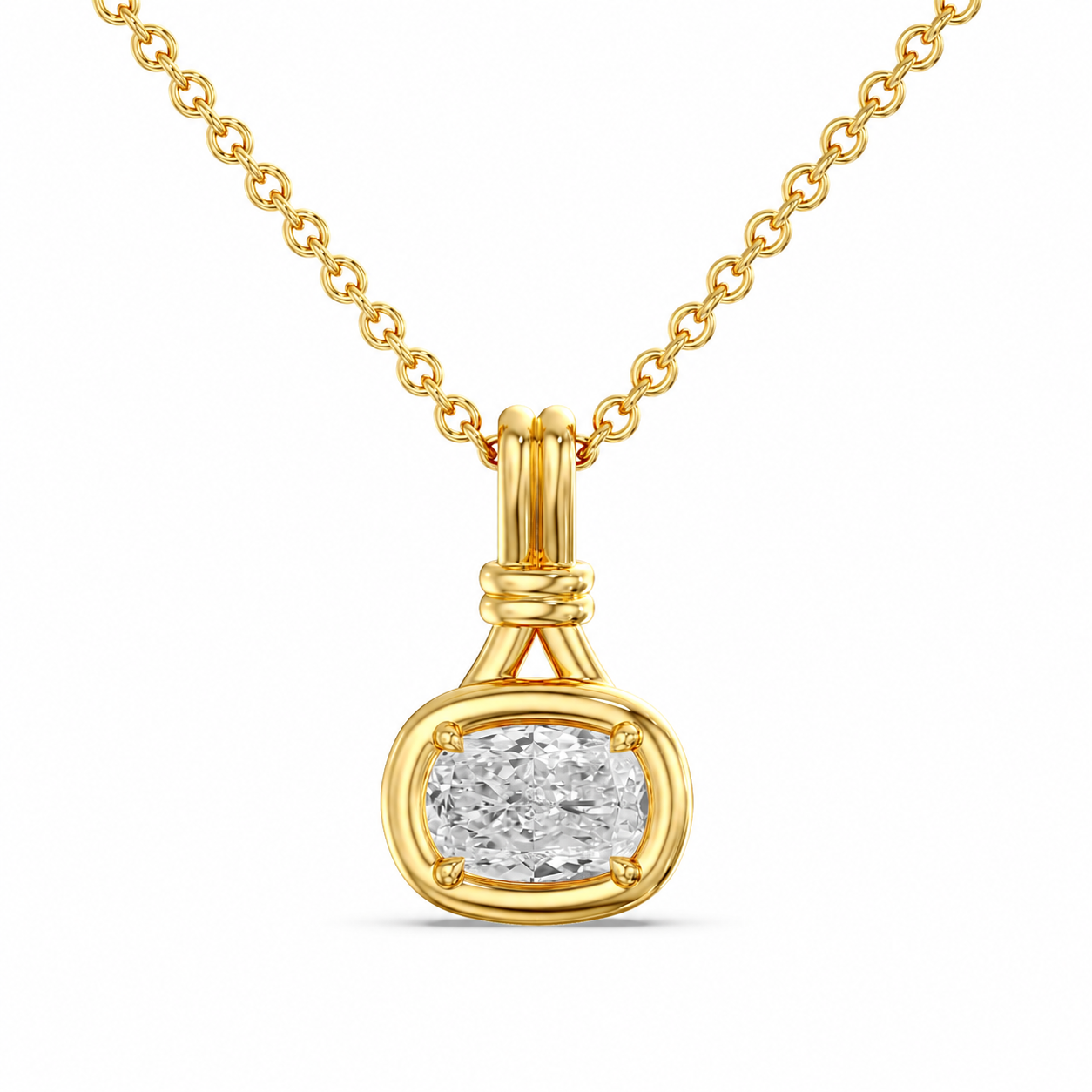 The Talisman Cushion Pendant (2 ctw)