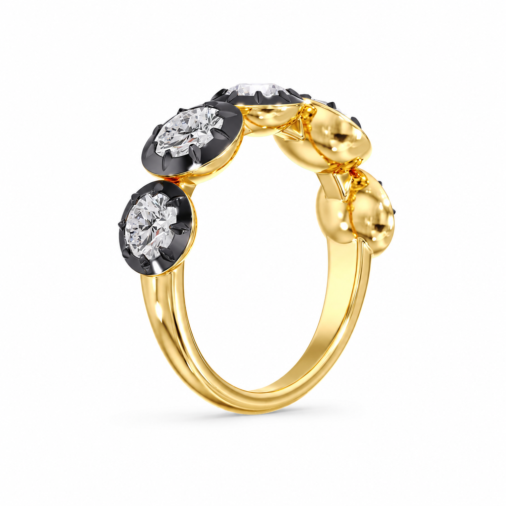 Georgian Rhodium Ring