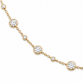 Bezel Station Lab Diamond Necklace
