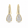Georgian Mini Pear Hook Earrings