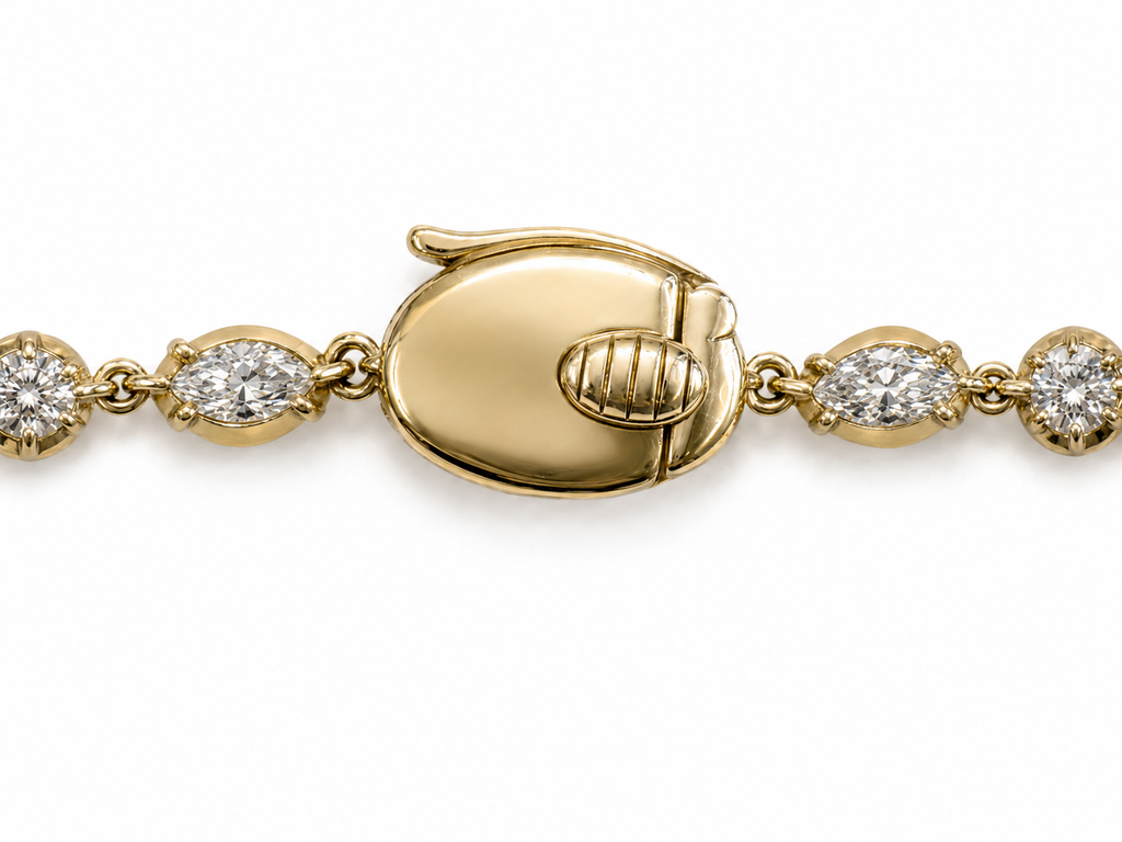 Georgian Multi Shape Lab Diamond Necklace