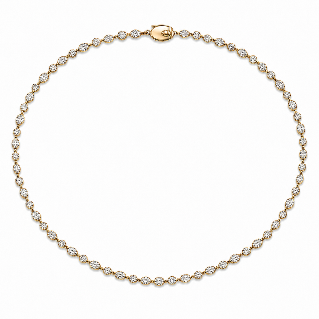 Georgian Multi Shape Lab Diamond Necklace
