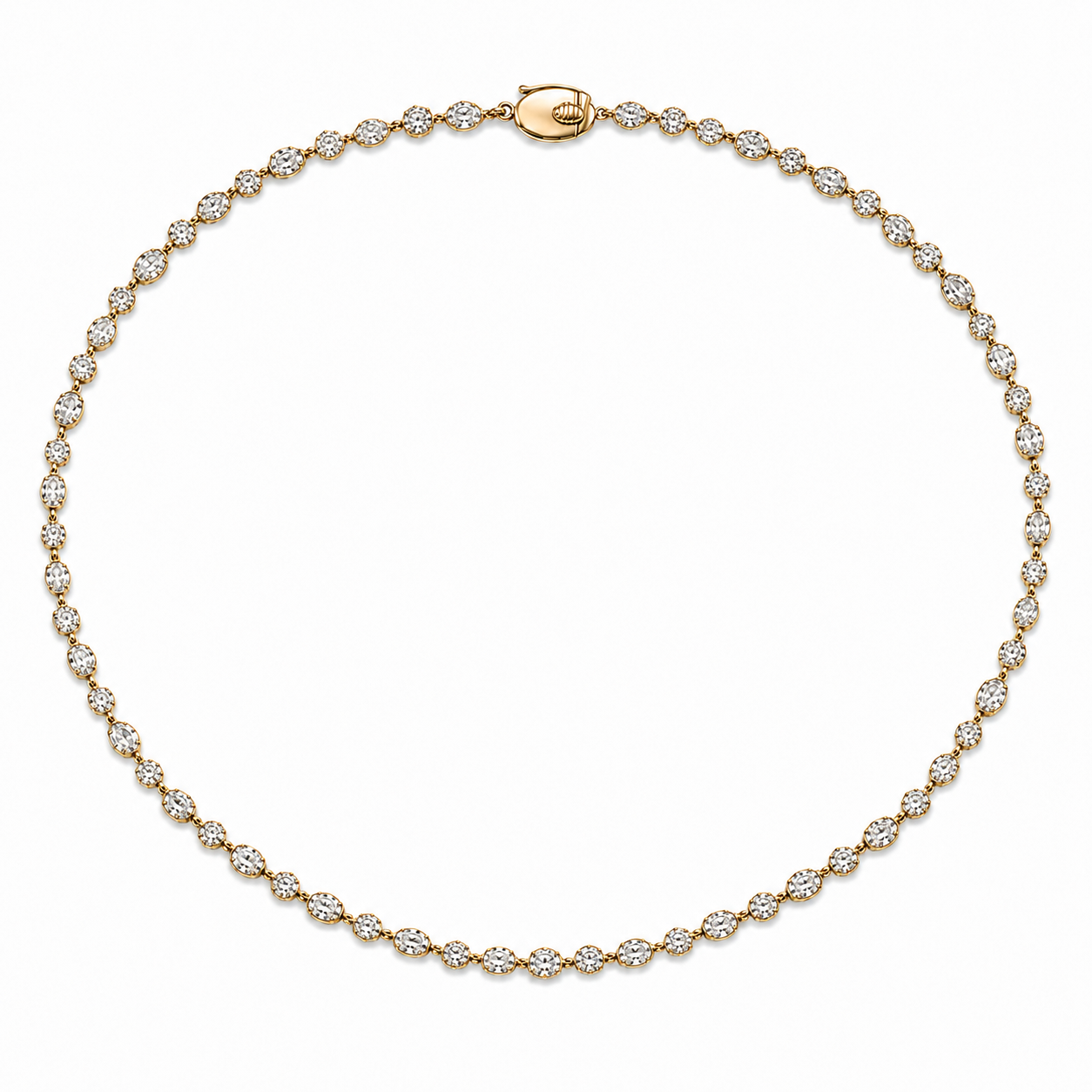 Georgian Multi Shape Lab Diamond Necklace