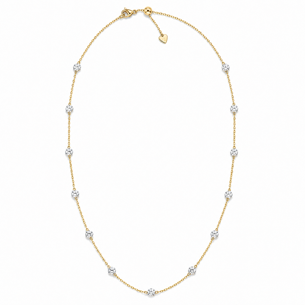 Floating Drops Lab Diamond Necklace