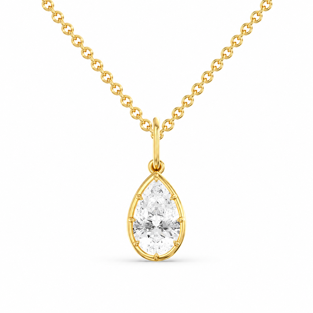 Georgian Pear Shaped Pendant with Openable Bail