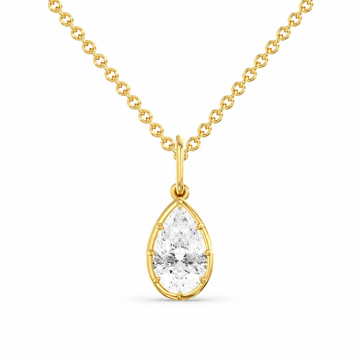 Georgian Pear Shaped Pendant with Openable Bail