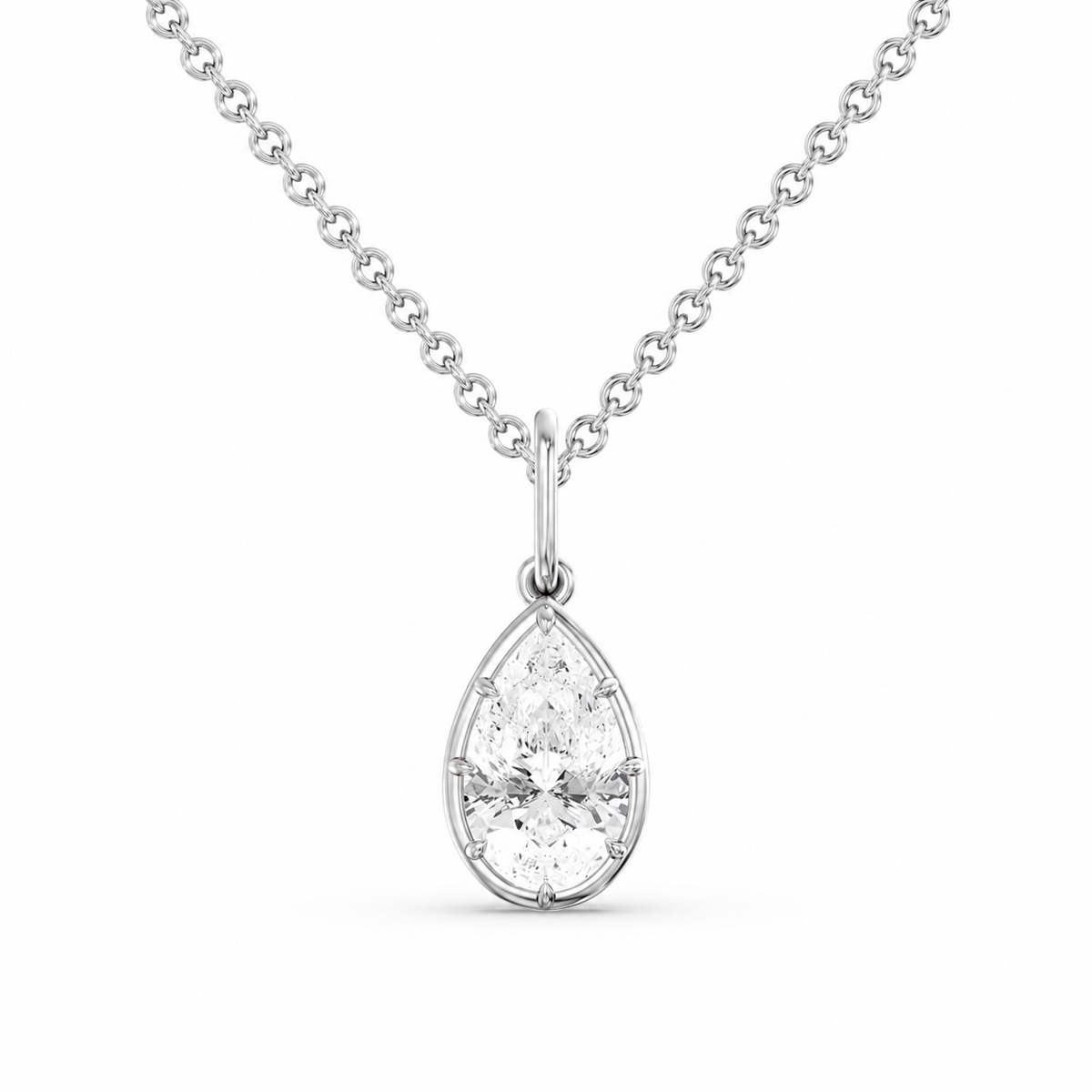 Georgian Pear Shaped Pendant with Openable Bail