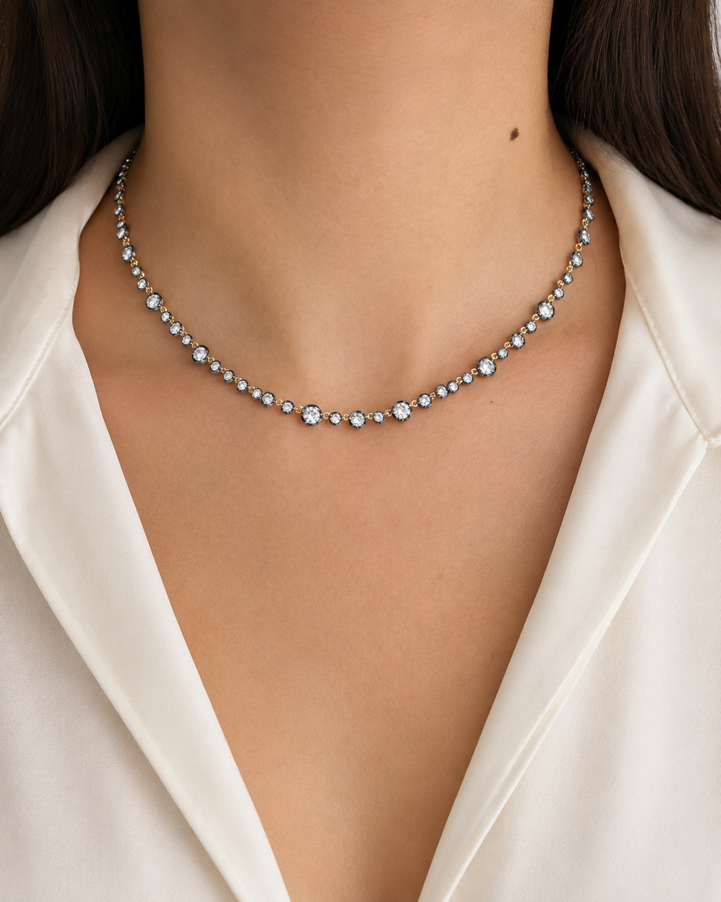 Georgian Lab-Grown Diamond Necklace (10 ctw)