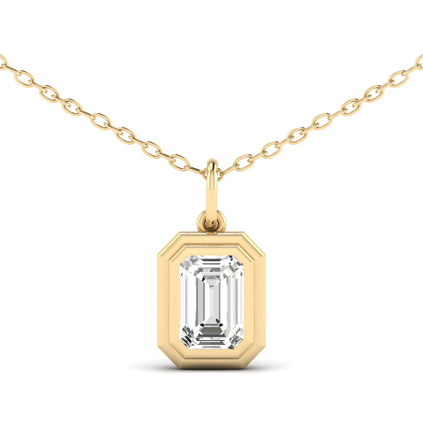 The Emerald Bezel Pendant (2 ctw)